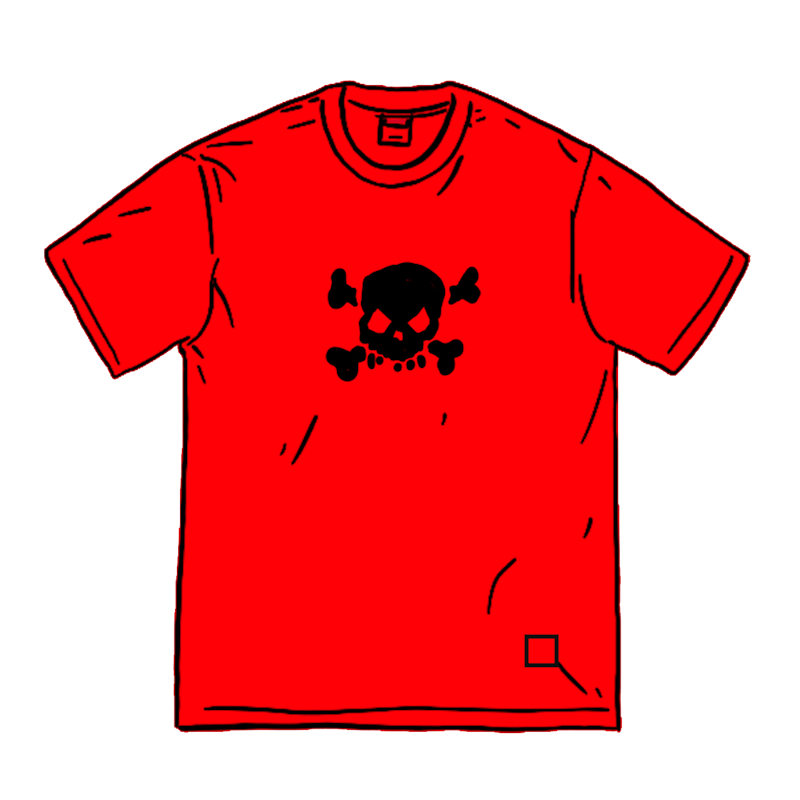 Supreme Skull S/S Top Red