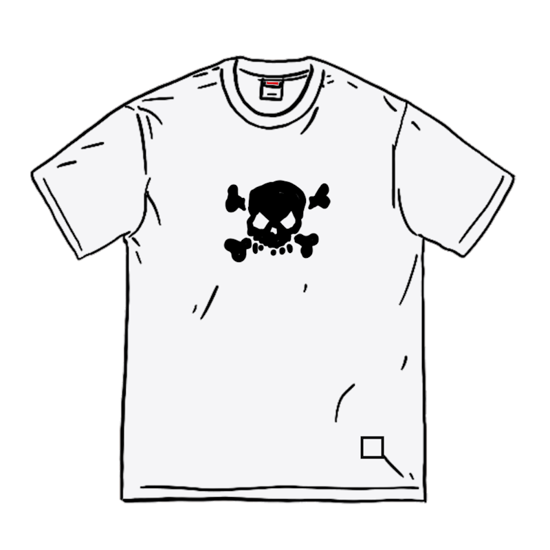 Supreme Skull S/S Top White