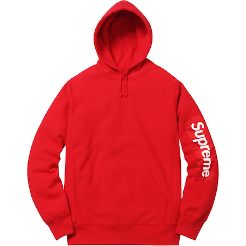 Supreme Sleeve Patch Hooded Sweatshirt Red