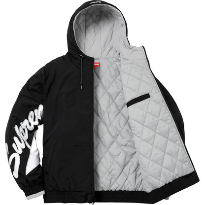 Supreme Sleeve Script Sideline Jacket Black