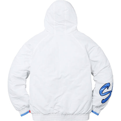 Supreme Sleeve Script Sideline Jacket White