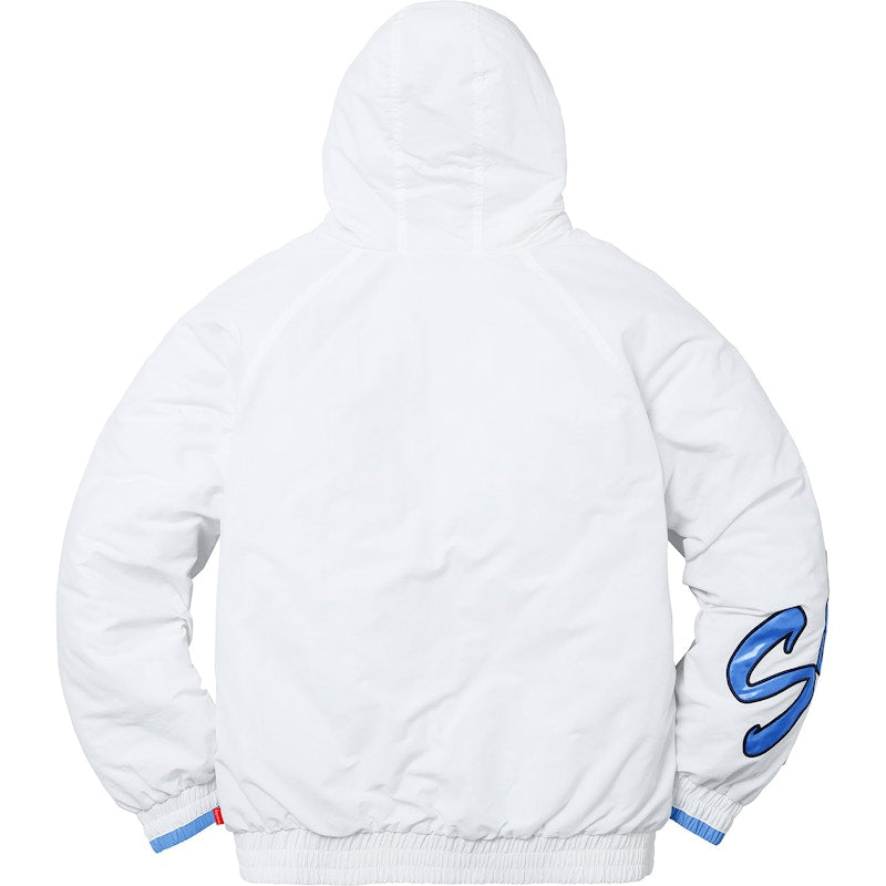 Supreme Sleeve Script Sideline Jacket White