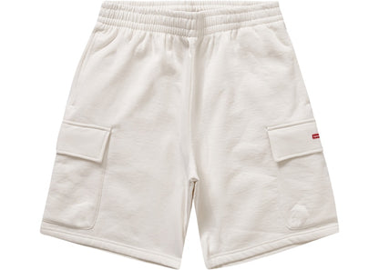 Supreme Small Box Baggy Cargo Sweatshort White