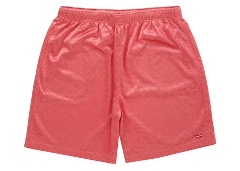 Supreme Small Box Baggy Mesh Short Coral
