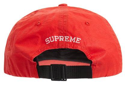 Supreme Small Box Coated Linen 6-Panel Red