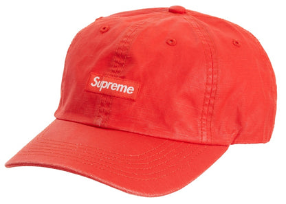 Supreme Small Box Coated Linen 6-Panel Red