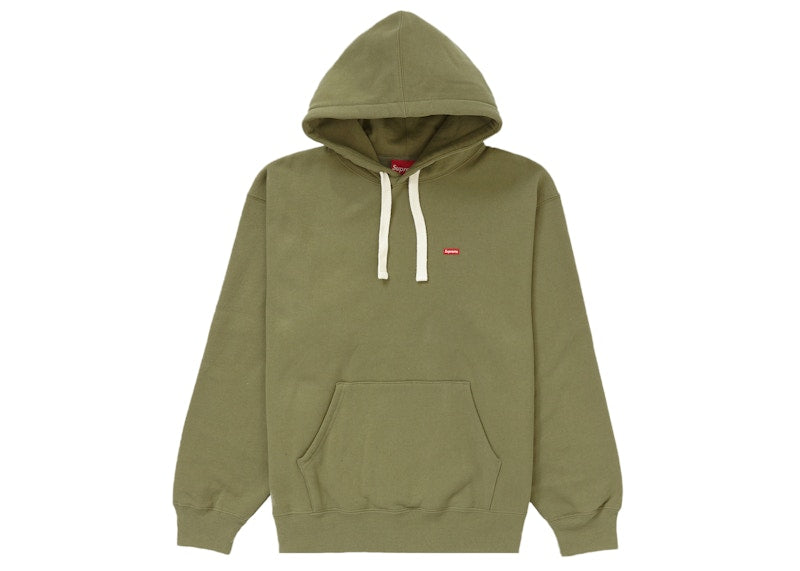 Supreme Small Box Drawcord Hooded Sweatshirt Light Olive