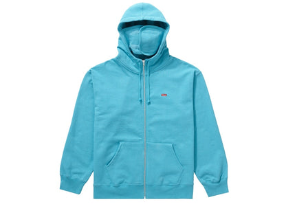 Supreme Small Box Facemask Zip Up Hooded Sweatshirt (FW21) Cyan