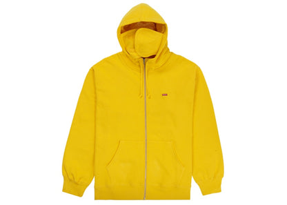 Supreme Small Box Facemask Zip Up Hooded Sweatshirt (FW21) Yellow