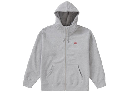 Supreme Small Box Facemask Zip Up Hooded Sweatshirt Heather Grey