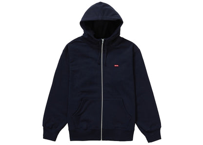 Supreme Small Box Facemask Zip Up Hooded Sweatshirt Navy