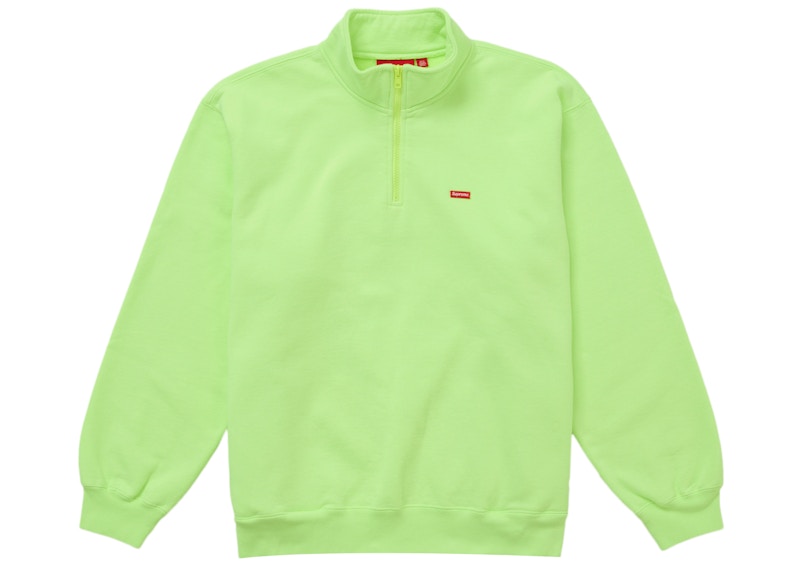 Supreme Small Box Half Zip Pullover Bright Green