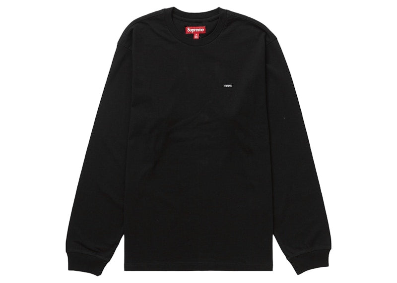 Supreme Small Box L/S Tee Black