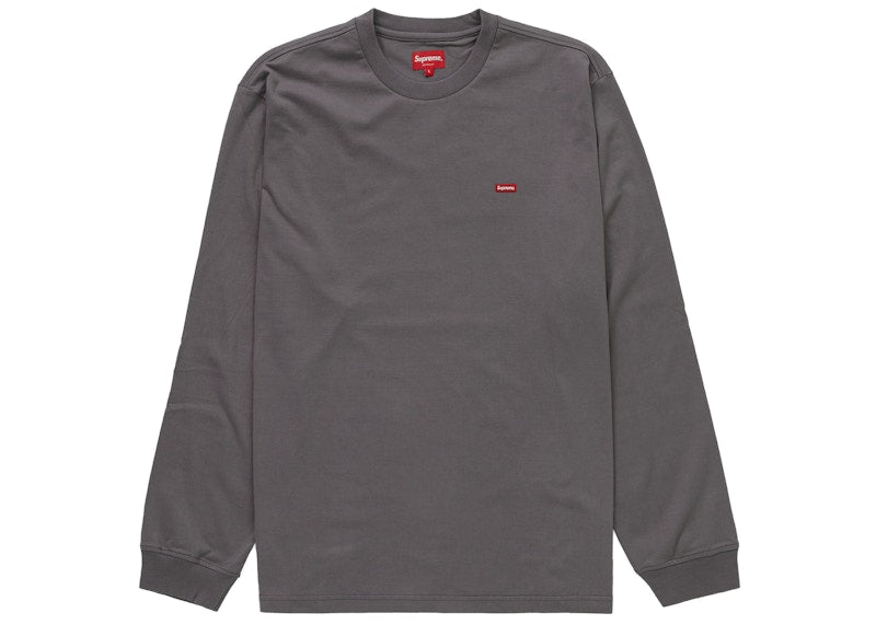 Supreme Small Box L/S Tee (FW22) Charcoal