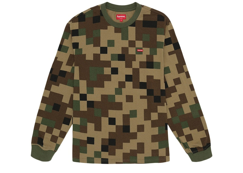 Supreme Small Box L/S L/S Tee Olive Digi Camo