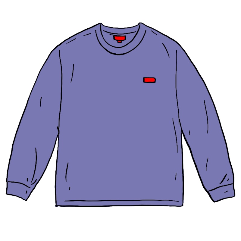 Supreme Small Box L/S Tee (SS21) Dusty Purple