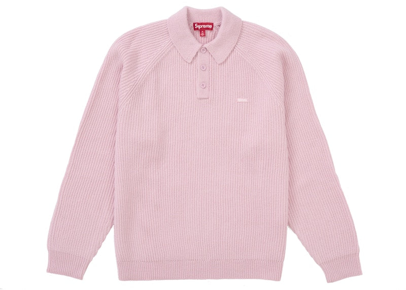 Supreme Small Box Polo Sweater (FW24) Pink