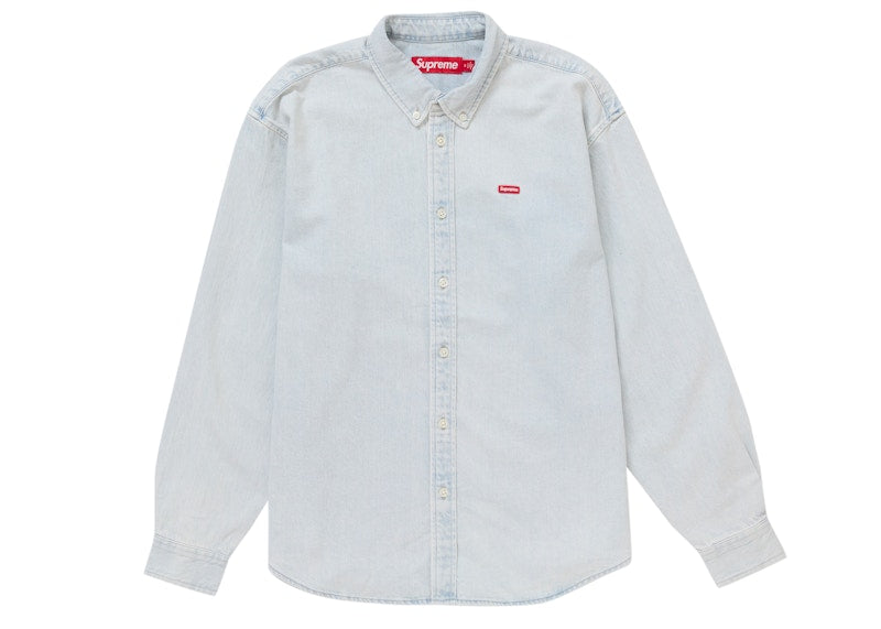 Supreme Small Box Shirt (FW24) Washed Denim