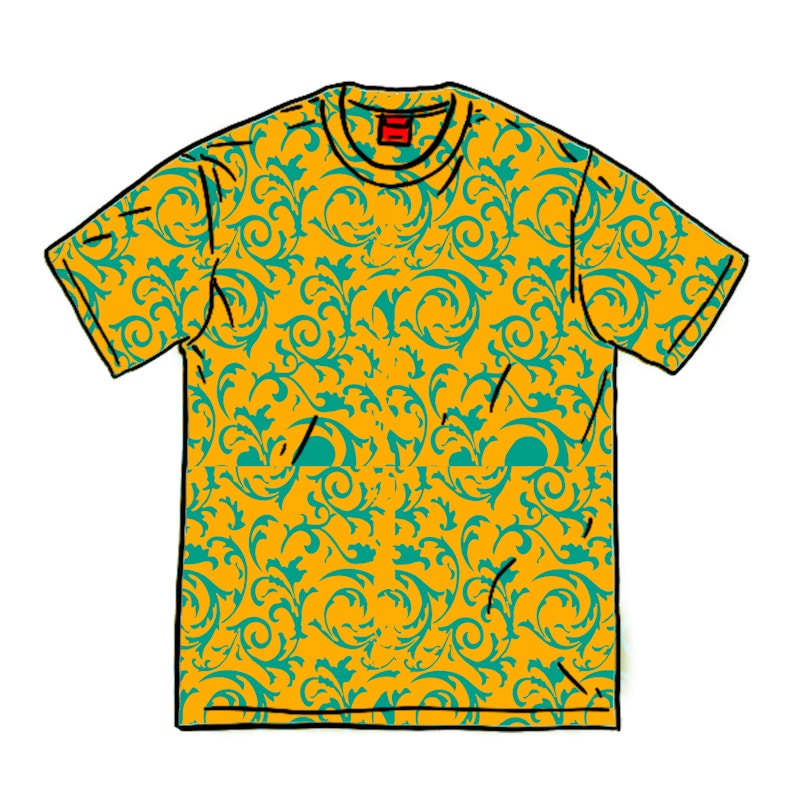 Supreme Small Box Tee (SS20) Teal Floral