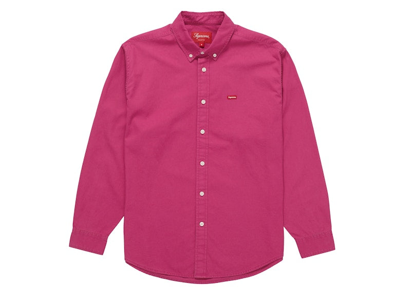 Supreme Small Box Twill Shirt Pink