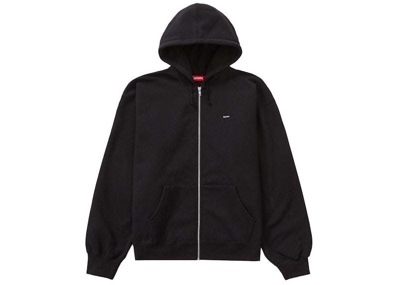 Supreme Small Box Zip Up Hooded Sweatshirt (FW23) Black