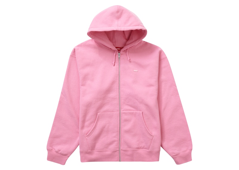 Supreme Small Box Zip Up Hooded Sweatshirt (FW23) Pink