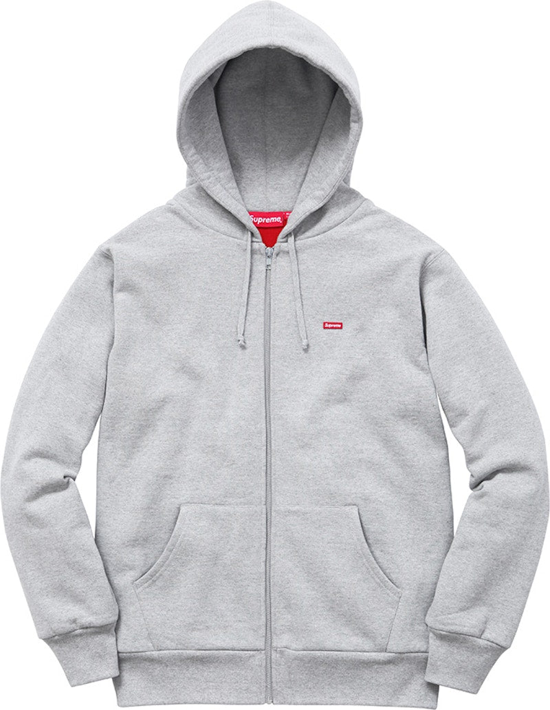Supreme Small Box Zip Up Sweat Grey
