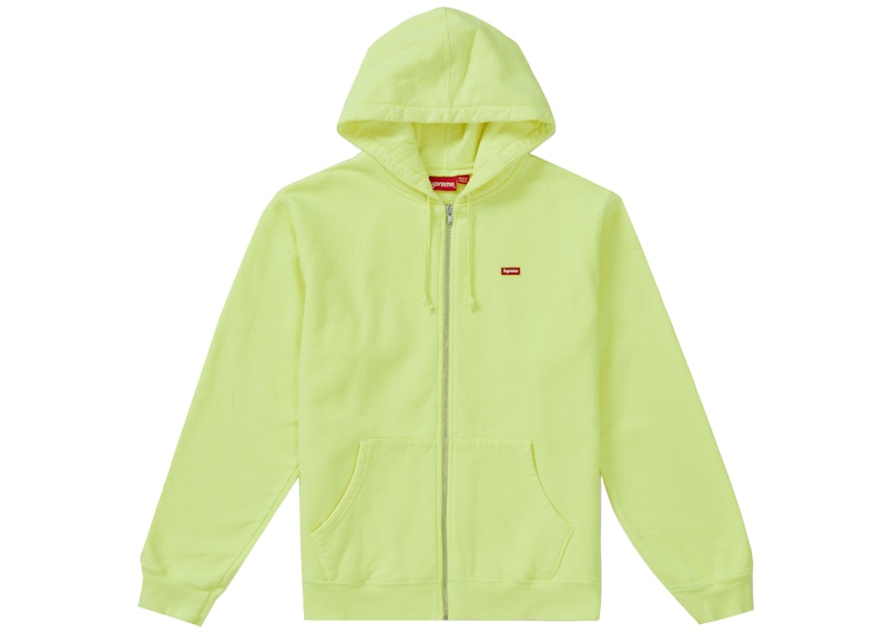 Supreme Small Box Zip Up Sweatshirt (SS19) Bright Yellow