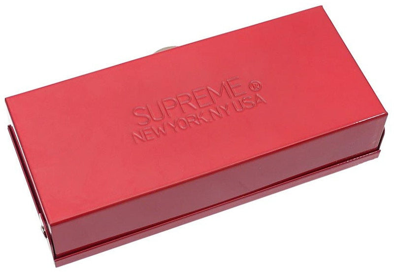 Supreme Small Metal Storage Box Red