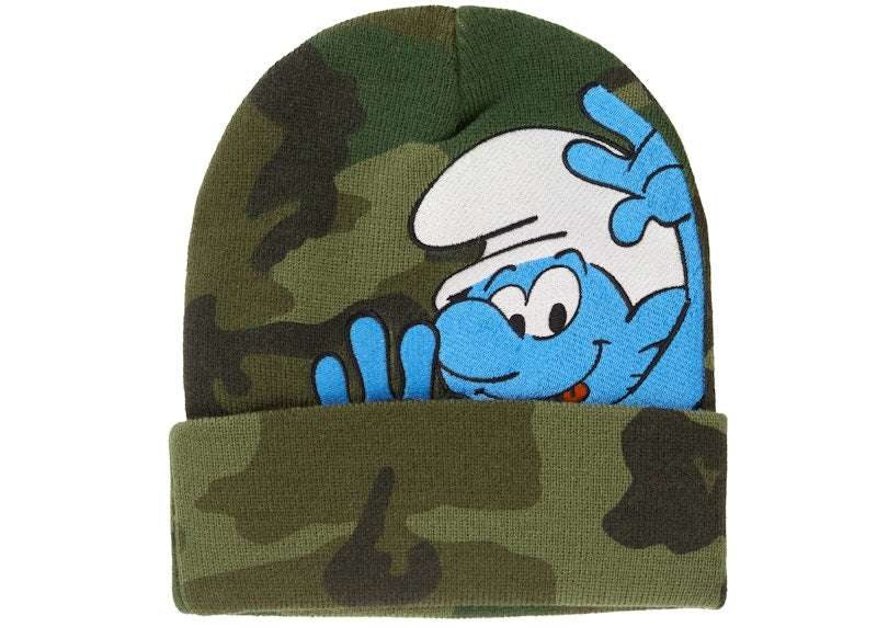 Supreme Smurfs Beanie Woodland Camo