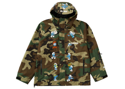 Supreme Smurfs GORE-TEX Shell Jacket Woodland Camo