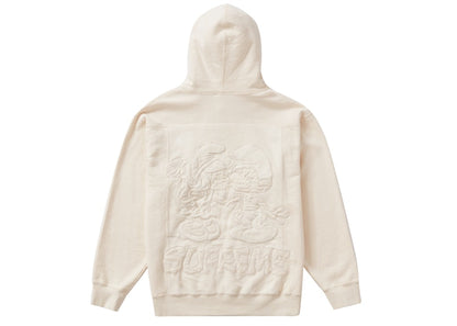 Supreme Smurfs Hooded Sweatshirt Natural