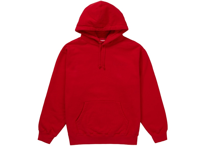 Supreme Smurfs Hooded Sweatshirt Red
