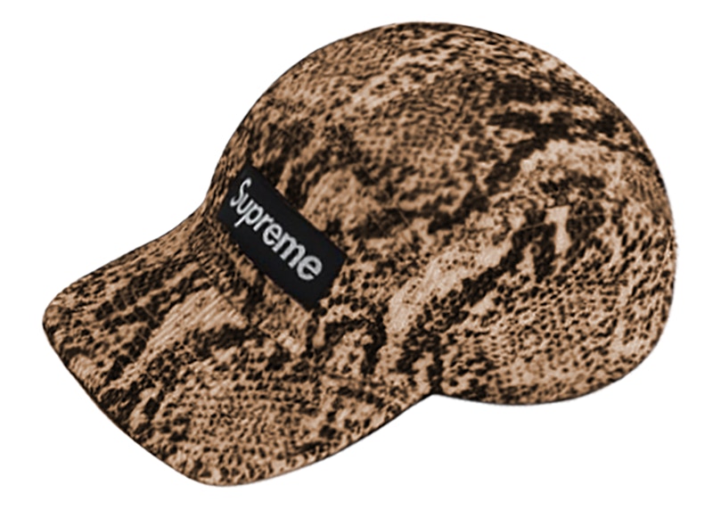 Supreme Snakeskin Corduroy Camp Cap Tan