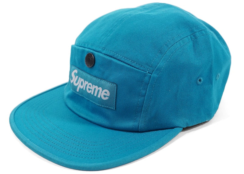 Supreme Snap Button Pocket Camp Cap Teal