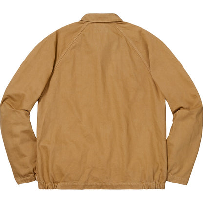Supreme Snap Front Twill Jacket Light Gold
