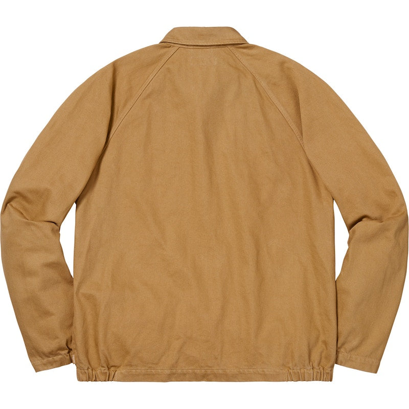 Supreme Snap Front Twill Jacket Light Gold