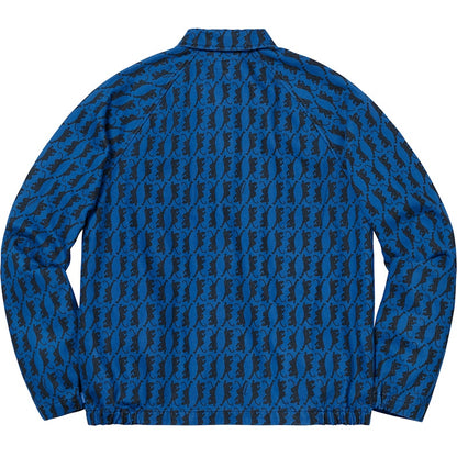 Supreme Snap Front Twill Jacket Blue
