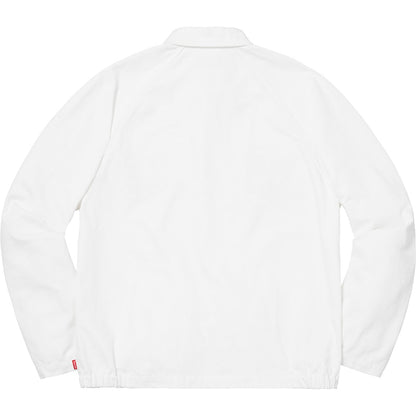 Supreme Snap Front Twill Jacket White