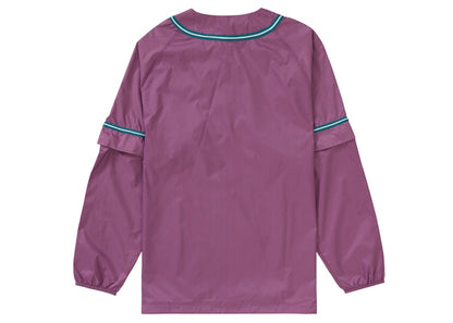 Supreme Snap-Off Sleeve L/S Baseball Top Purple
