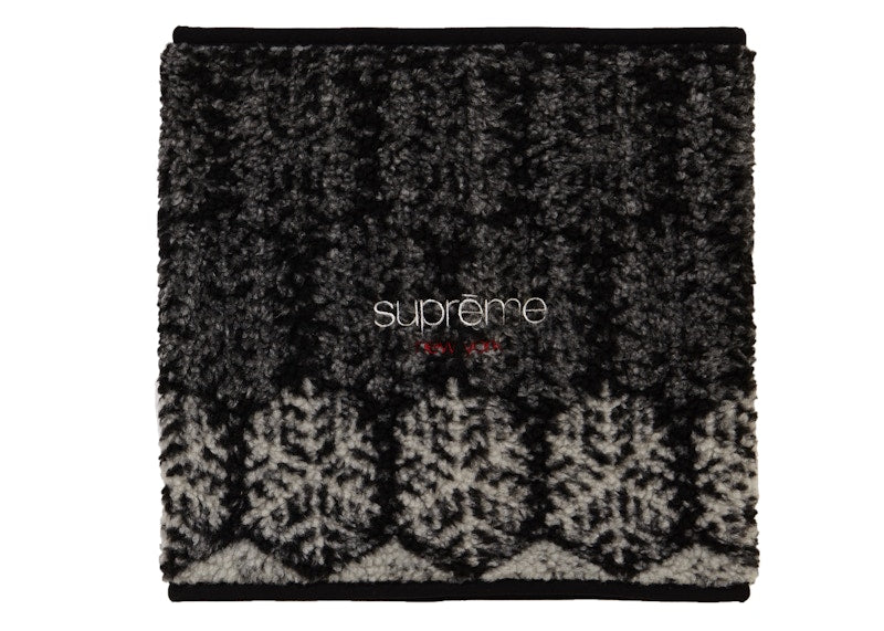Supreme Snowflake Neck Gaiter Black