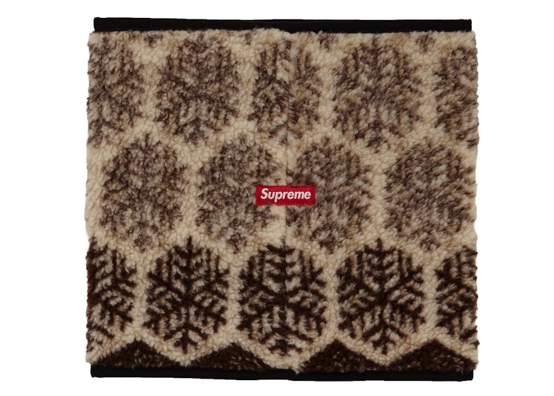 Supreme Snowflake Neck Gaiter Tan