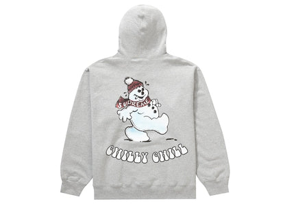 Supreme Snowman Hooded Sweatshirt Heather Grey