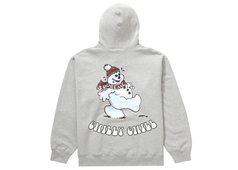 Supreme Snowman Hooded Sweatshirt Heather Grey