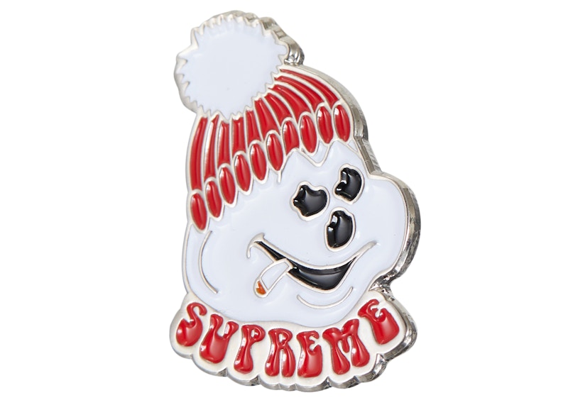 Supreme Snowman Pin Red