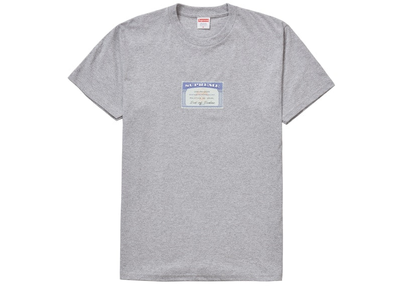 Supreme Social Tee Heather Grey