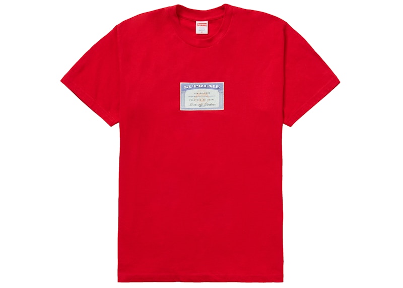 Supreme Social Tee Red