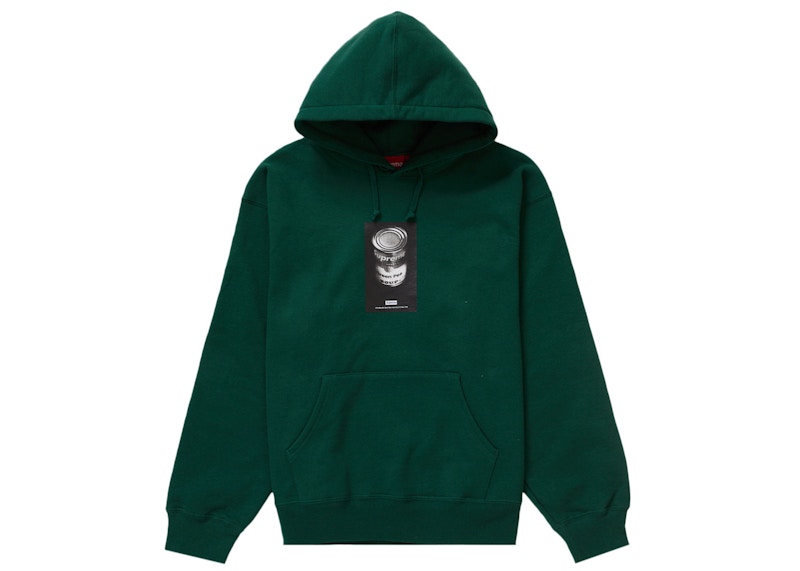 Supreme Soup Can Hooded Sweatshirt Dark Green