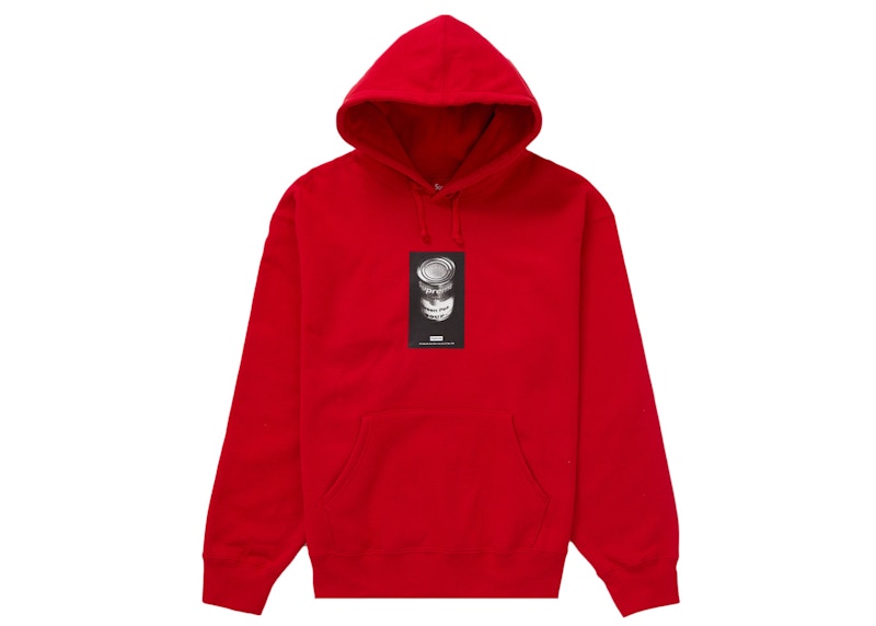 Supreme Soup Can Hooded Sweatshirt Red