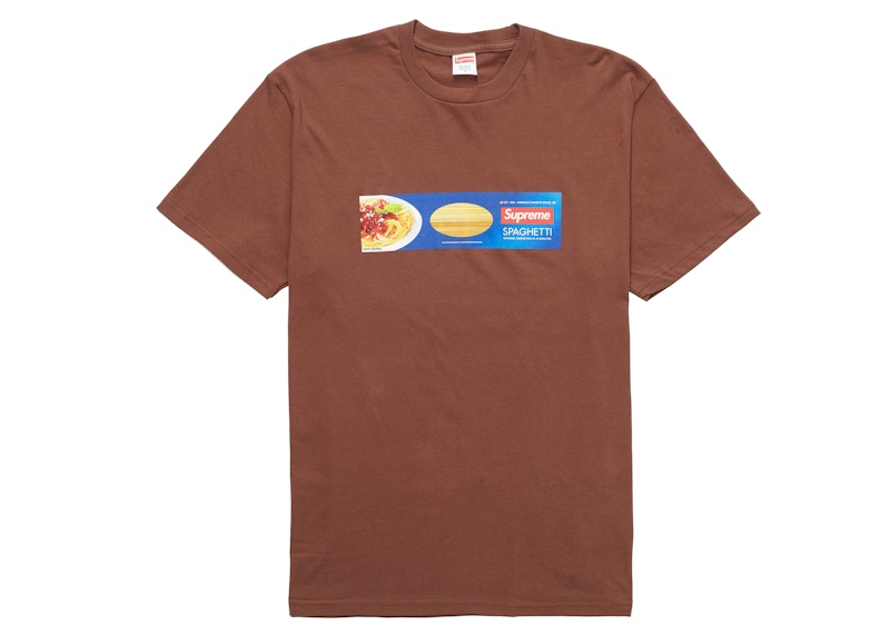 Supreme Spaghetti Tee Brown